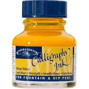 Winsor Newton Calligraphy Ink Kaligrafi Mürekkebi 30ml Winsor Yellow