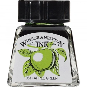 Winsor Newton Drawing Ink Çini Mürekkebi 14ml 011 Apple Green