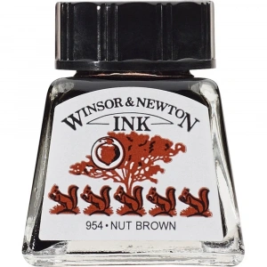 Winsor Newton Drawing Ink Çini Mürekkebi 14ml 441 Nut Brown