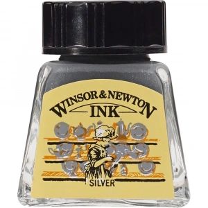 Winsor Newton Drawing Ink Çini Mürekkebi 14ml 617 Silver