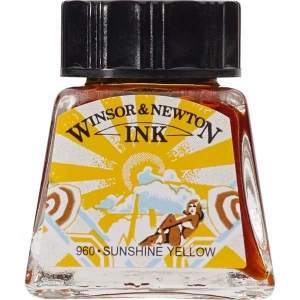 Winsor Newton Drawing Ink Çini Mürekkebi 14ml 633 Sunshine Yellow