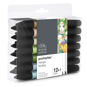 Winsor Newton Promarker 12+1 Set Manga Fantasy