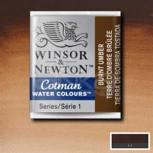 Winsor & Newton Tablet Sulu Boya No:076 Burnt Umber