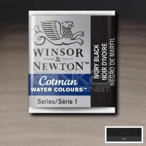 Winsor & Newton Tablet Sulu Boya No:331 Ivory Black