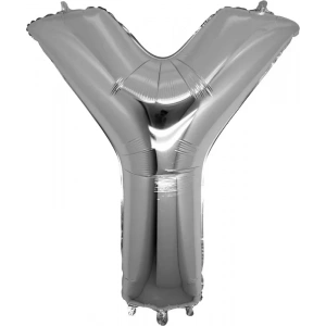 Y Harfi Gümüş Folyo Balon