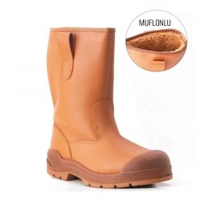 YDS Çelik Burun Çelik Taban HD424 S1 Miflonlu Çizme No:43