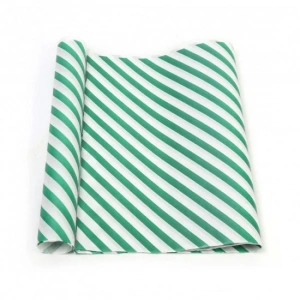 YEŞİL ÇİZGİ BASKILI 40GR İTHAL BEYAZ SÜLFİT AMBALAJ KAĞIDI 70X100CM 10 kg