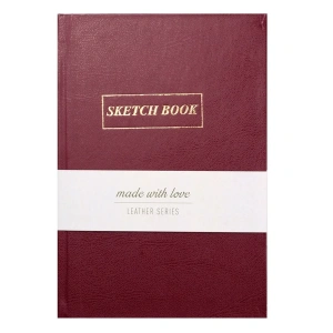 Yıldız Deri Kapak 14x20cm 80yp Defter Bordo