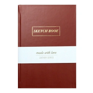 Yıldız Deri Kapak 14x20cm 80yp Defter Kahverengi