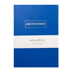 Yıldız Deri Kapak 14x20cm 80yp Defter Mavi
