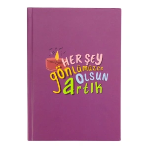 Yıldız Sert Kapak 14x20cm 80yp Duygulu Defter Çizgili Her Şey