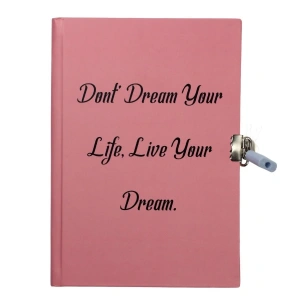 Yıldız Sert Kapak 14x20cm 80yp Kids Seri Hatıra Defteri Çizgili Kilitli Dont Dream