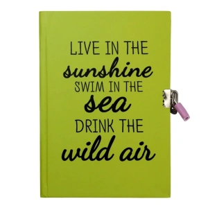 Yıldız Sert Kapak 14x20cm 80yp Kids Seri Hatıra Defteri Çizgili Kilitli Live İn