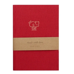 Yıldız Sert Kapaklı Prime 14x20cm 80yp Çizgisiz Kırmızı Cat