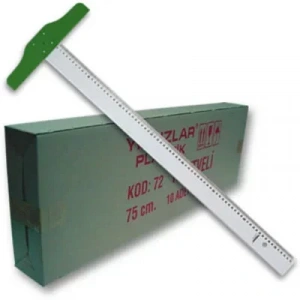 YILDIZLAR 75 CM. PLASTİK (T) CETVELİ KOD.072