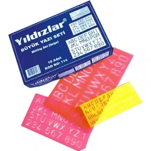 Yıldızlar Büyük Harf Yazı Seti 3lü Kod.114