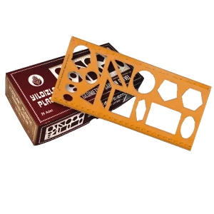 Yıldızlar Geometrik Şablon Cetvelli Atatürklü 25 CM 40