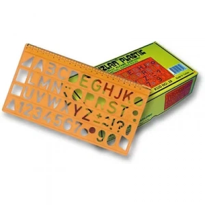 Yıldızlar Harf Şablonu 22 Mm. Kod.028