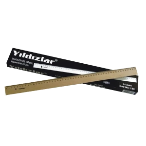 Yıldızlar Standart Cetvel Tahta 50 CM 123