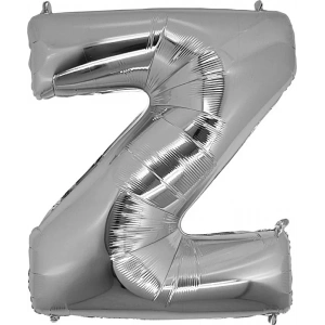Z Harfi Gümüş Folyo Balon