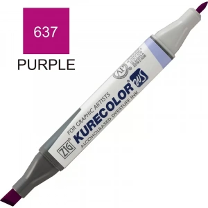 Zig 637 Mor Kurecolor Rütuş Kalemi (çift Uçlu) Kc-3000