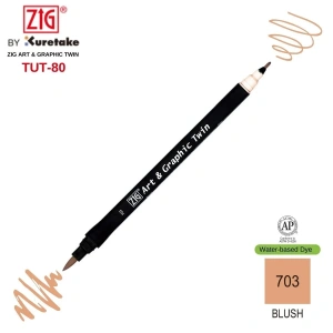 Zig Art&Graphic Twin Çift Uçlu Keçe Grafik Kalemi 703 Blush