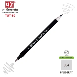 Zig Art&Graphic Twin Çift Uçlu Keçe Grafik Kalemi 84 Pale Grey