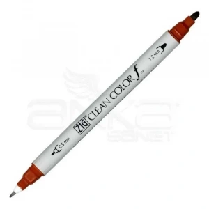 Zig Clean Color f Çift Uçlu Marker Kalem Brown 060