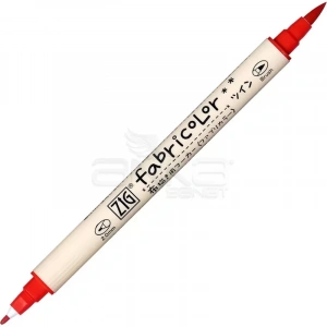 Zig Fabricolor Twin Çift Uçlu Kumaş Boyama Kalemi 020 Red