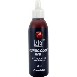 Zig Kurecolor Ink Alkol Bazlı Mürekkep 25ml 738 Burnt Sienna
