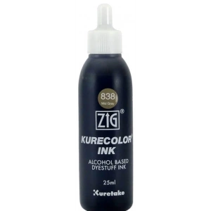 Zig Kurecolor Ink Alkol Bazlı Mürekkep 25ml 839 (838) Mid Gray
