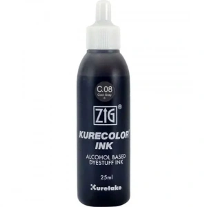 Zig Kurecolor Ink Alkol Bazlı Mürekkep 25ml C08 Cool Gray 8