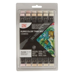 Zig Kurecolor KC3000/12b10 Twin WS Marker Kalem 12li Neutral&Natural Colors