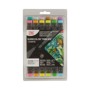 Zig Kurecolor KC3000/12B5 Twin WS Marker Kalem 12li Pale Colors