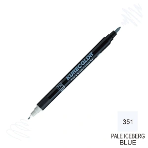 Zig Kurecolor Mangaka Fine&Brush Çift Taraflı Kalem CNKC-2200 No 351 Pale İceberg Blue