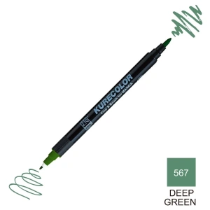 Zig Kurecolor Mangaka Fine&Brush Çift Taraflı Kalem CNKC-2200 No 567 Deep Green