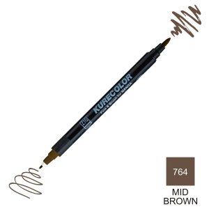 Zig Kurecolor Mangaka Fine&Brush Çift Taraflı Kalem CNKC-2200 No 764 Mid Brown