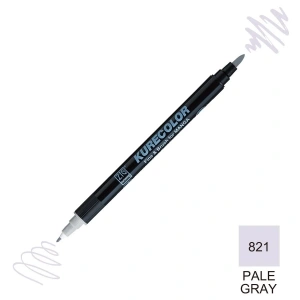 Zig Kurecolor Mangaka Fine&Brush Çift Taraflı Kalem CNKC-2200 No 821 Pale Gray