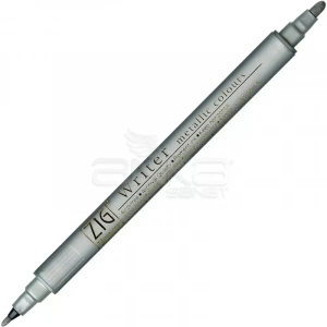 Zig Writer Metallic Colours Çift Uçlu Marker Kalem 102 Silver