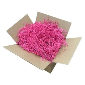 Zikzak Kırpık Kağıt Dolgu Malzemesi - Fuşya Pembe - 1 Kg.