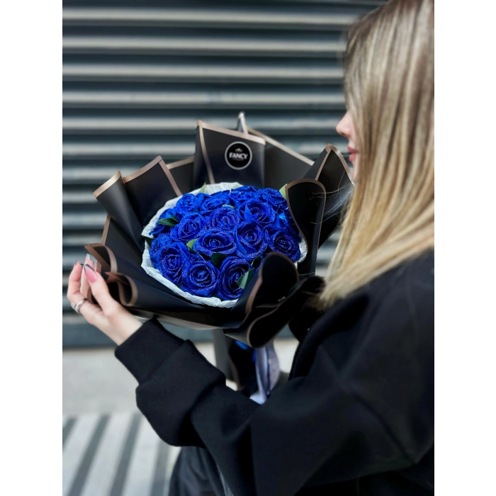 20li Simli Kadife Gül Buketi