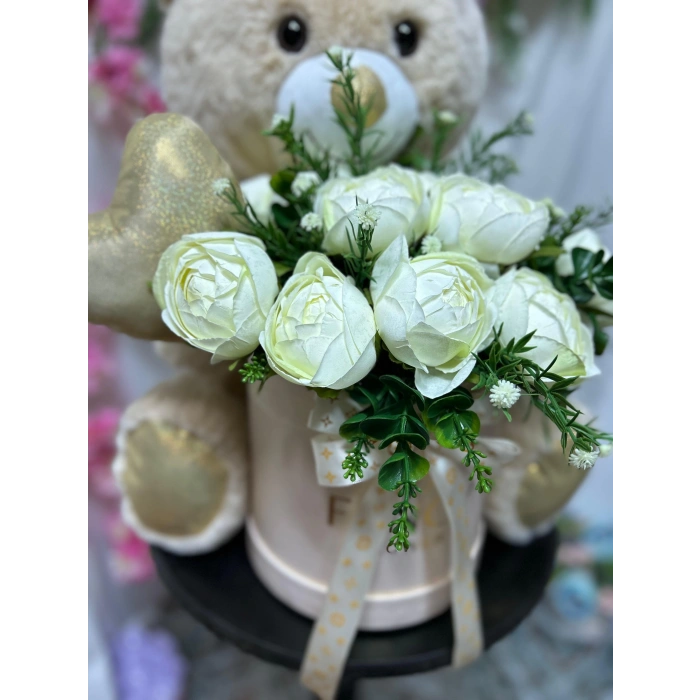 50cm Peluş Ayıcık & Şakayık