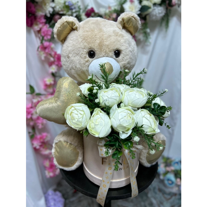 50cm Peluş Ayıcık & Şakayık