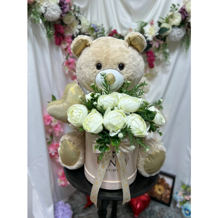 50cm Peluş Ayıcık & Şakayık