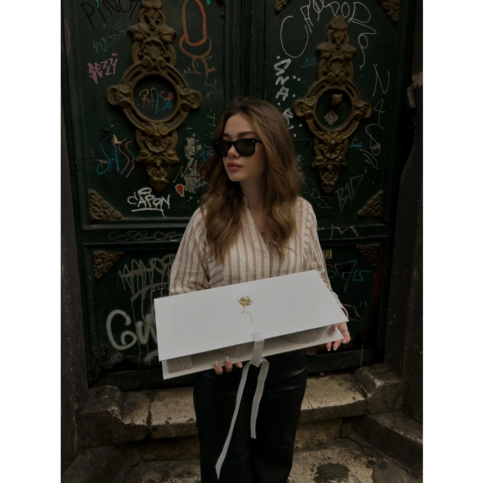 Taşlı Tasarım Kapaklı Kutu