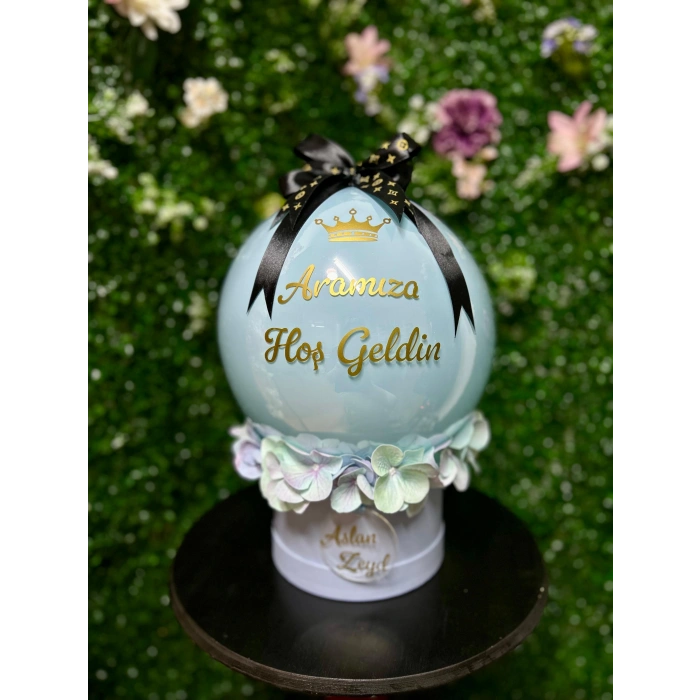 Islak Dokulu Ortanca Balon Kutusu