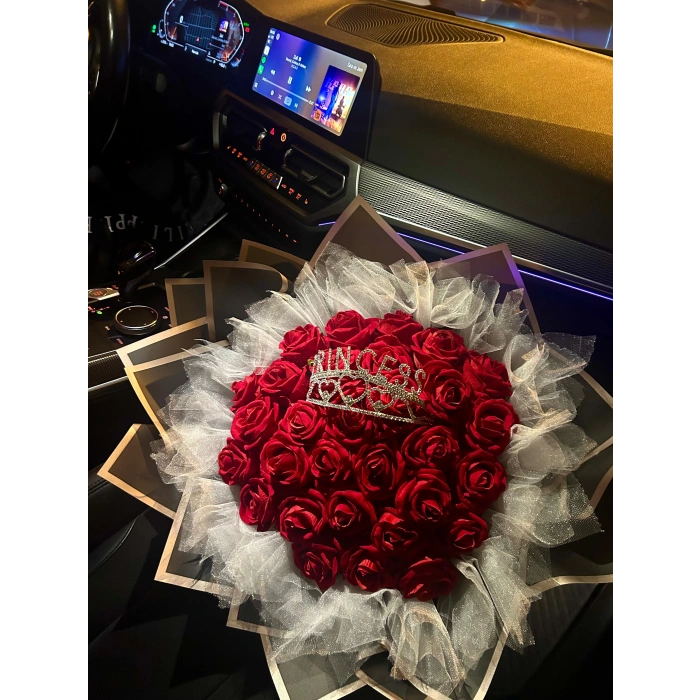 Kristal Taçlı Prenses Buket