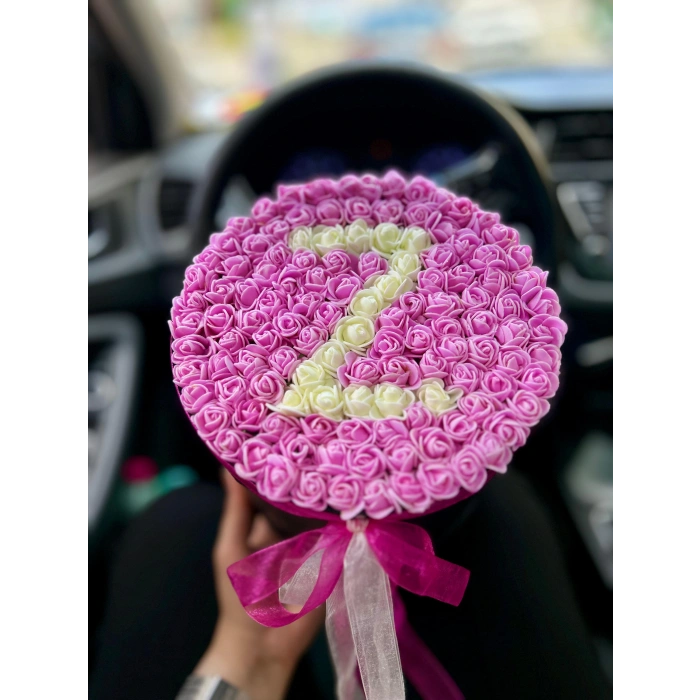 Lateks Gül Harf Kutu