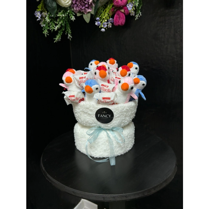 Peluş Penguen Buketi