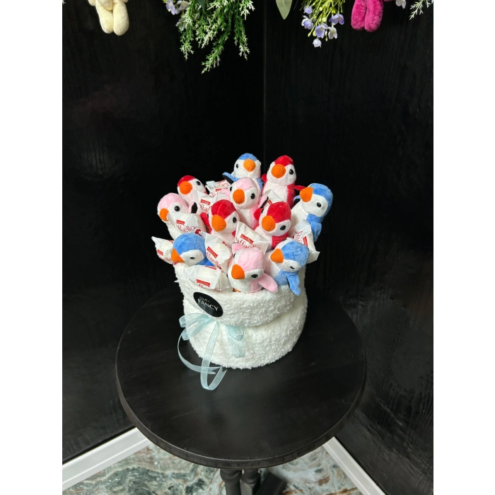 Peluş Penguen Buketi